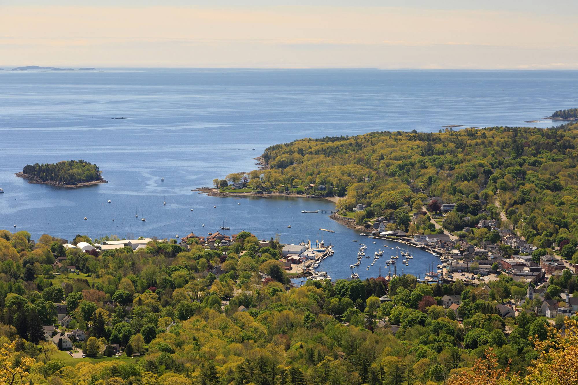 View of Camden Maine From Mount Battie